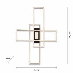 JUST LIGHT. LED-Deckenleuchte Asmin