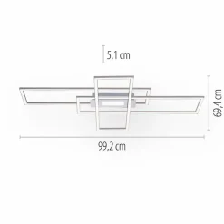 Discount LED-Deckenleuchte Asmin Deckenleuchten