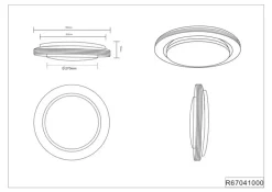 Reality Leuchten LED-Deckenleuchte Atria