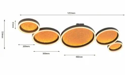 GeeTi LED-Deckenleuchte Bormes