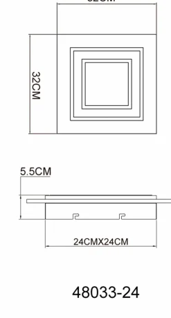Globo Deckenleuchten|LED-Deckenleuchte Jayden