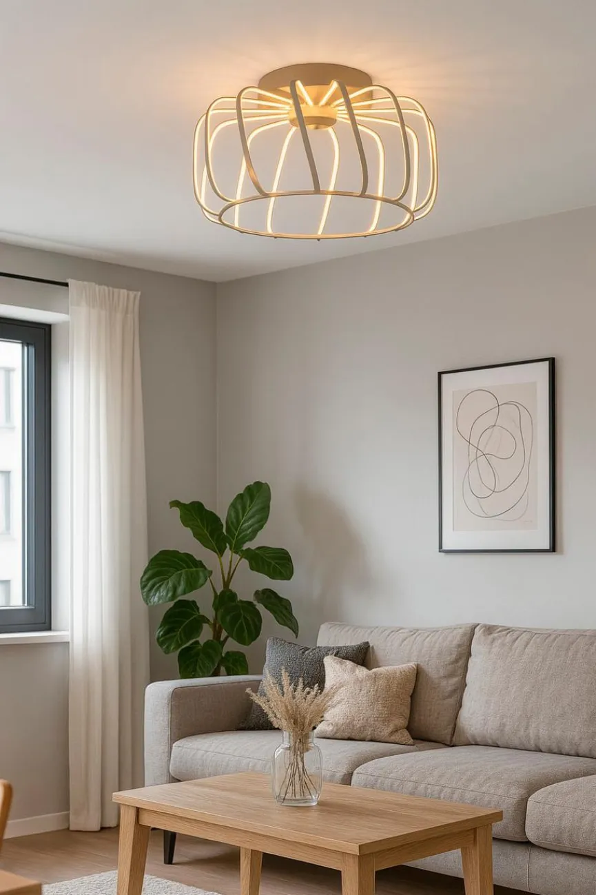 GeeTi LED-Deckenleuchte Lucca