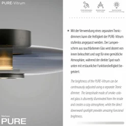Neuhaus PURE LED-Deckenleuchte Pure Vitrum
