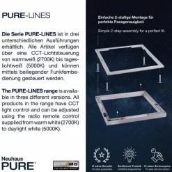 Neuhaus PURE Deckenleuchten|LED-Deckenleuchte PURE-LINES