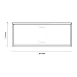 Spotlight LED-Deckenleuchte Rettangolo