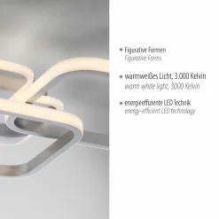 JUST LIGHT. LED-Deckenleuchte Sevent