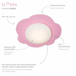 Kinder ELOBRA kids Kinderlampen|Kinderlampen|LED-Deckenleuchte Wolke
