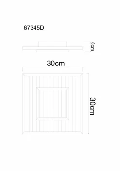 Globo Deckenleuchten|LED-Deckenleuchte Woody