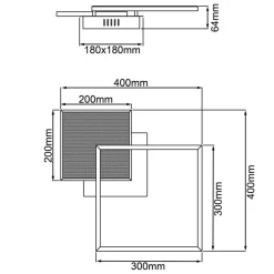 Brilliant LED-Deckenleuchte Zelia