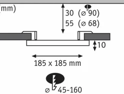 Paulmann Einbauleuchten|LED-Einbauleuchte Veluna