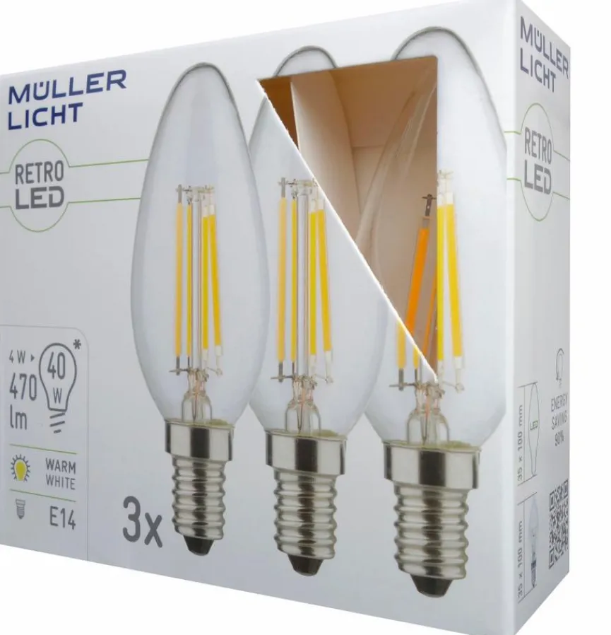 Hot LED-Kerze E14/4 Watt/Energie E E14