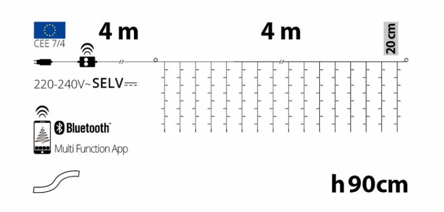 Lotti Lichterketten & Dekoleuchten|Lichterketten & Dekoleuchten|LED-Lichtervorhang Appy 180
