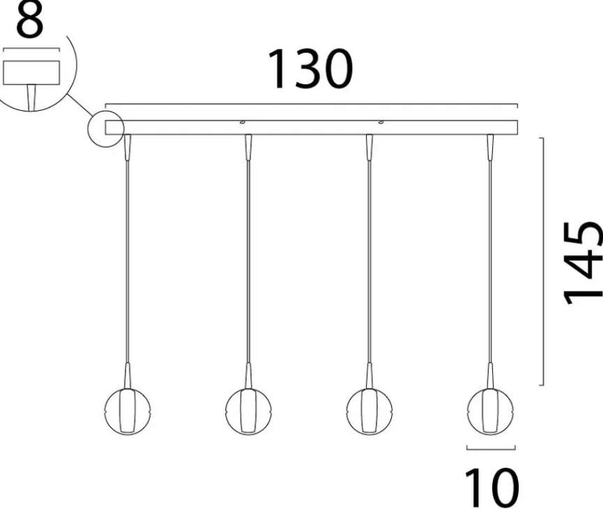 masterlight LED-Pendelleuchte Bubbles