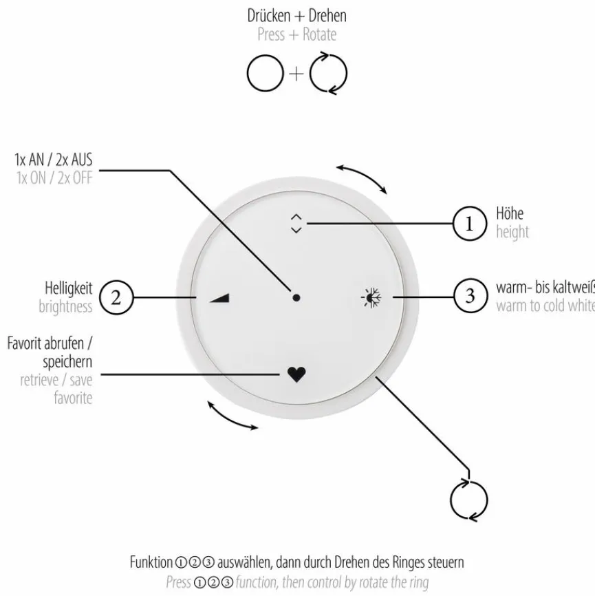 Neuhaus PURE LED-Pendelleuchte E-Popup