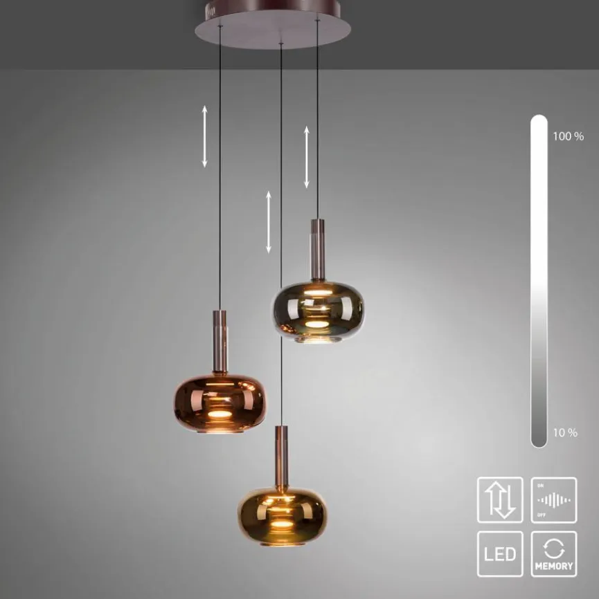 JUST LIGHT. LED-Pendelleuchte Irides