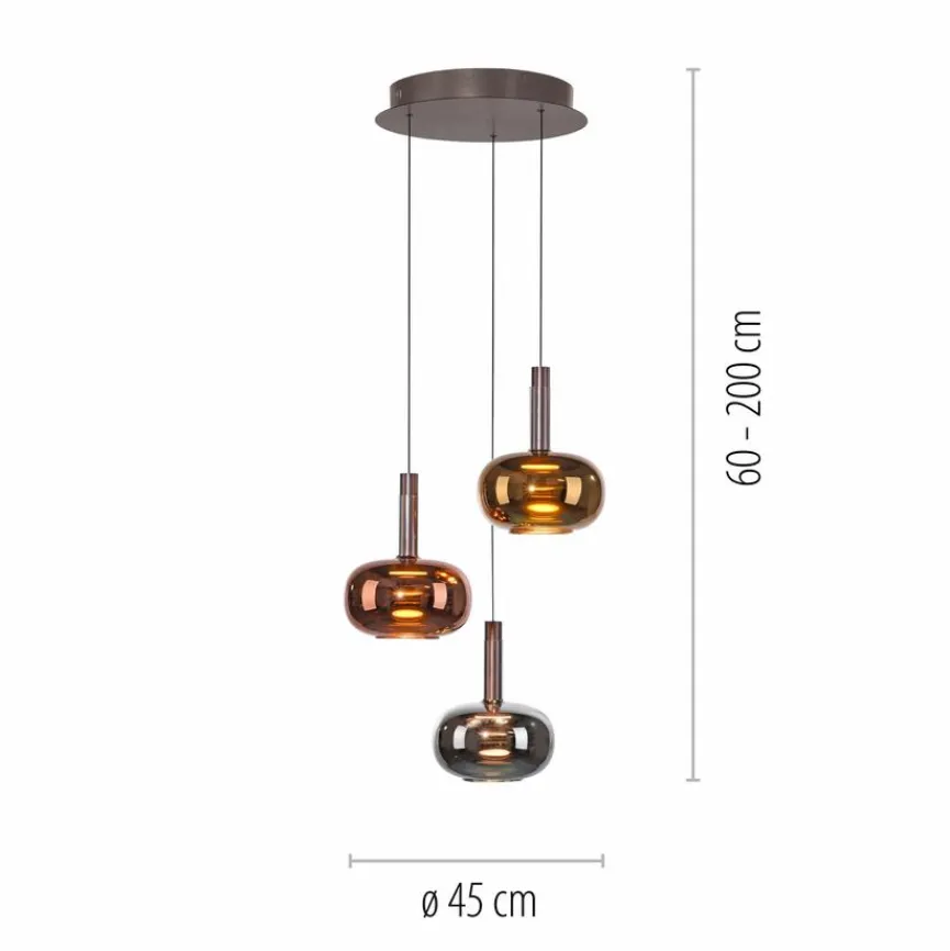 JUST LIGHT. LED-Pendelleuchte Irides
