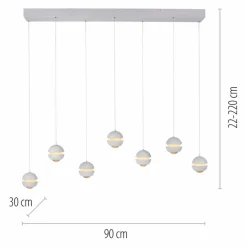 SCHÖNER WOHNEN-Kollektion LED-Pendelleuchte Lini