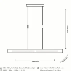 ELOBRA Pendelleuchten|LED-Pendelleuchte Mexico Horizon