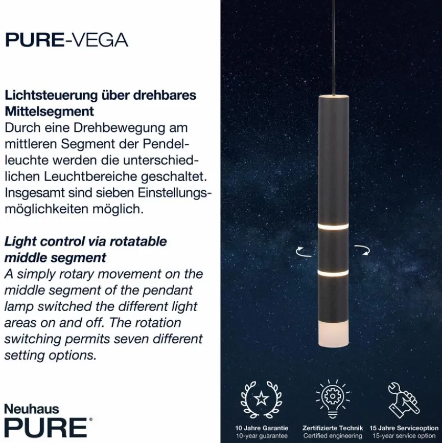 Neuhaus PURE Pendelleuchten|LED-Pendelleuchte Pure Vega