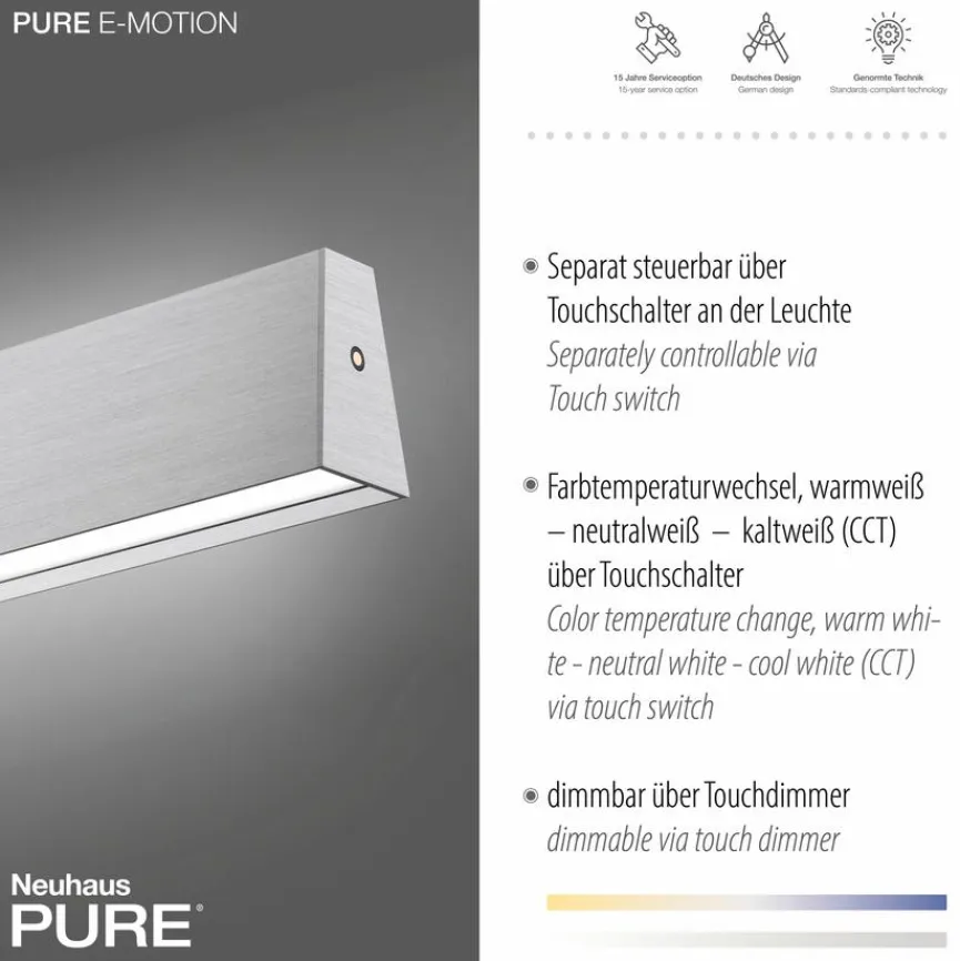 Neuhaus PURE LED-Pendelleuchte Pure-Motion