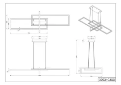 New LED-Pendelleuchte Salinas Pendelleuchten
