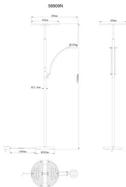 Globo LED-Stehlampe Tirana