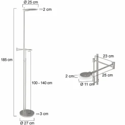 Steinhauer Stehlampen|LED-Stehlampe Turound