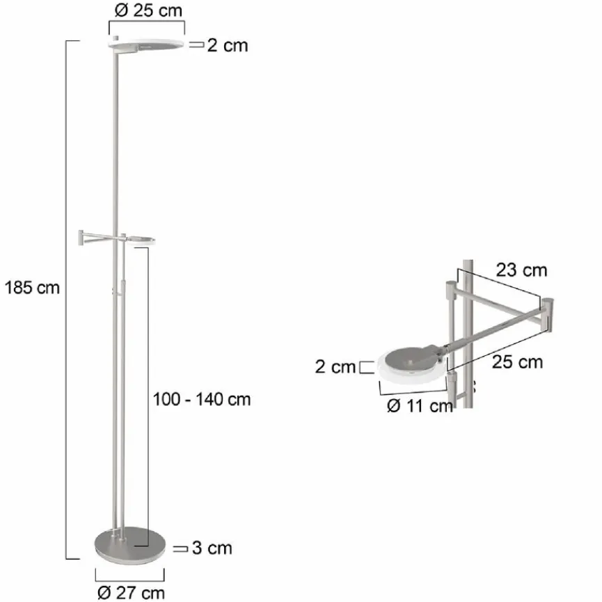 Steinhauer Stehlampen|LED-Stehlampe Turound