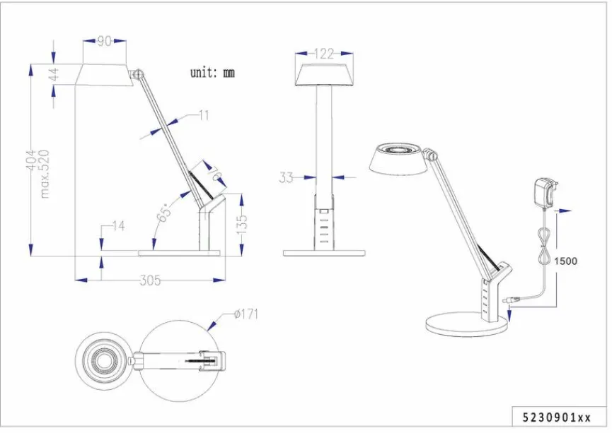 Trio Tischlampen|LED-Tischleuchte Ava