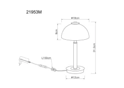 Globo LED-Tischleuchte Uldin