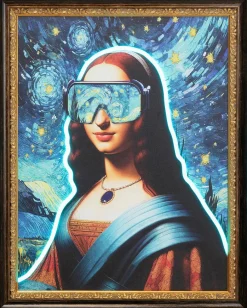 KARE DESIGN Bilder Mit Rahmen|LED-Wandbild 80 x 100 cm Art Lady