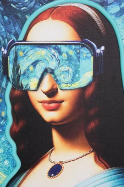 KARE DESIGN Bilder Mit Rahmen|LED-Wandbild 80 x 100 cm Art Lady