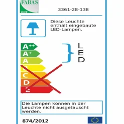 FABAS Spiegelleuchten|Wandleuchten|LED-Wandleuchte NALA