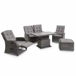 Loungemöbel-Sets|Loungemöbel Set Deluxe Lounge 5 tlg