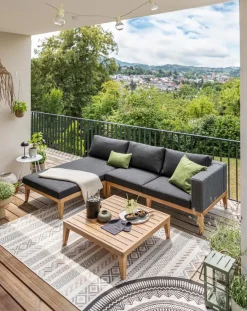 Loungemöbel Set Leeds 3 tlg.