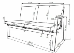 Discount Loungemöbel Set Lyon 3tlg Loungemöbel-Sets