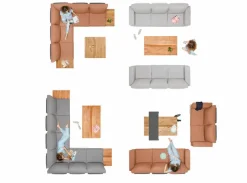 suns Loungemöbel Set Stockholm 3 tlg.