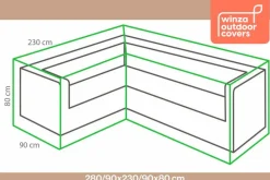 Winza Outdoor Covers Schutzhüllen|Lounge-Schutzhülle 230 x 80 x 280 cm