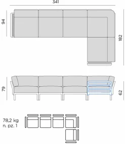 Sale Lounge-Sofa Maximo 5 Gartensofas|Loungesofas