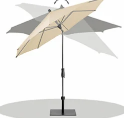 New Marktschirm Alu Twist 250 x 200 cm Sonnenschirme