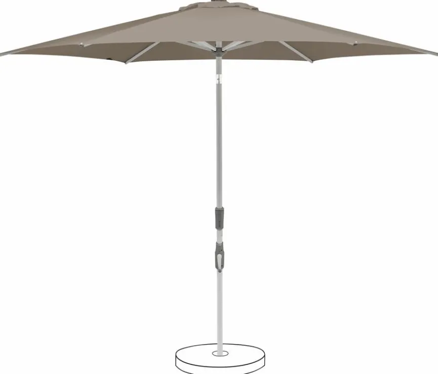 New Marktschirm Slide 300 cm rund Sonnenschirme