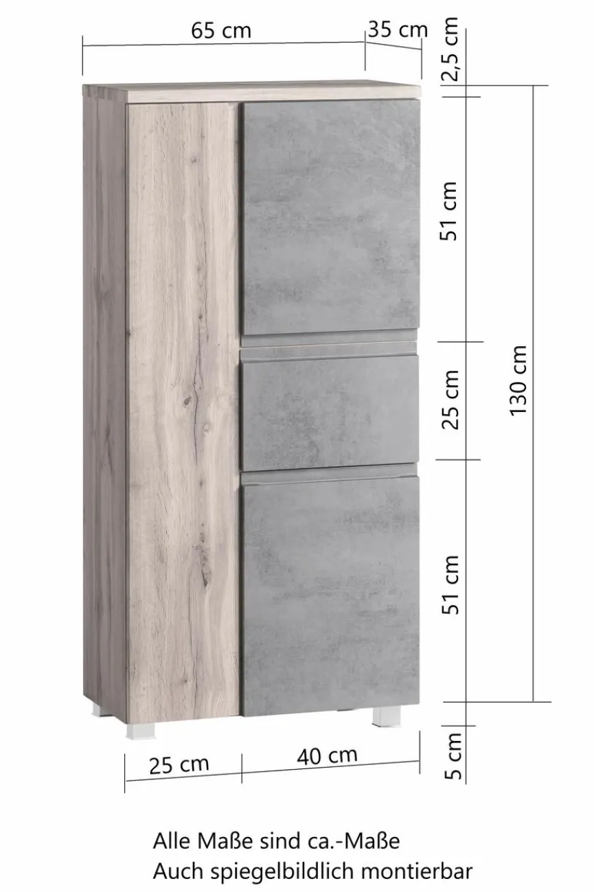 New Midischrank Monza Badschränke