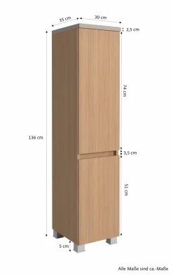 Held-Möbel Badschränke|Midischrank Rosario