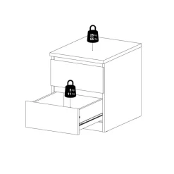 Tvilum Nachtkommode Naia