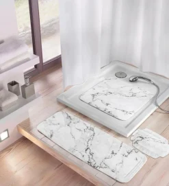 Kleine Wolke Badteppiche|Nackenpolster Marble