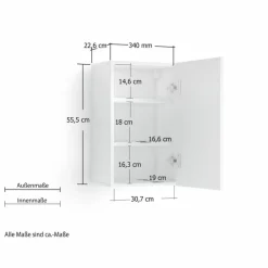 Outlet Oberschrank Mister Badschränke