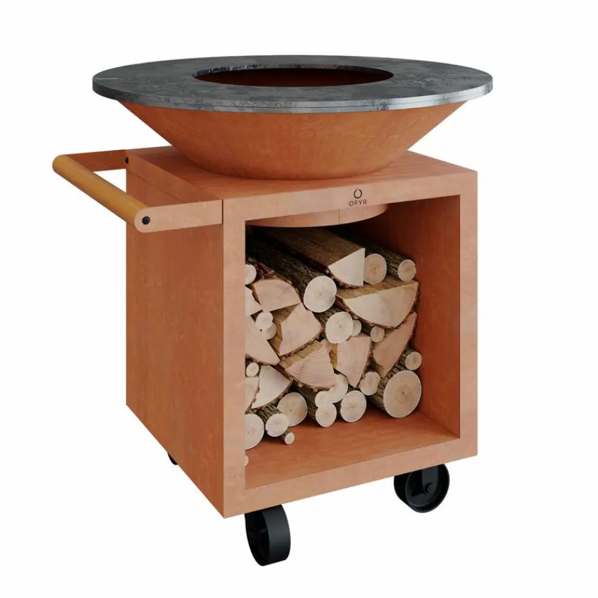 OFYR Feuerschalen|Holzkohlegrills|Outdoor-Kochstelle Classic Storage 100 Pro