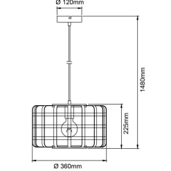 Brilliant Pendelleuchte Woodline