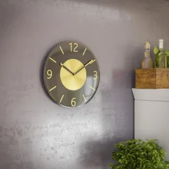 Hot Quarzwanduhr 19631 Ø 32 cm Wanduhren