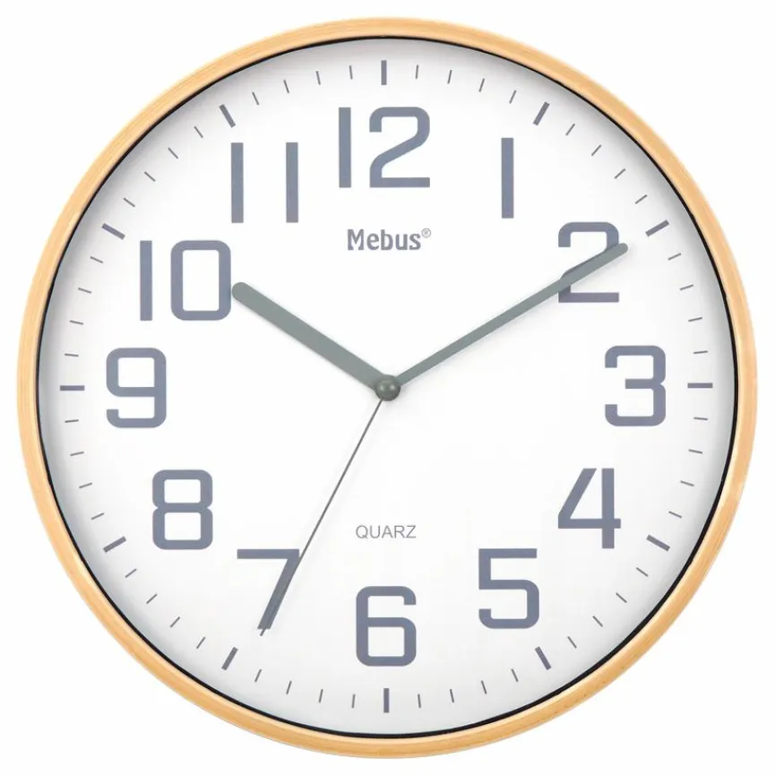 Mebus Wanduhren|Quarzwanduhr 17495 Ø 30 cm
